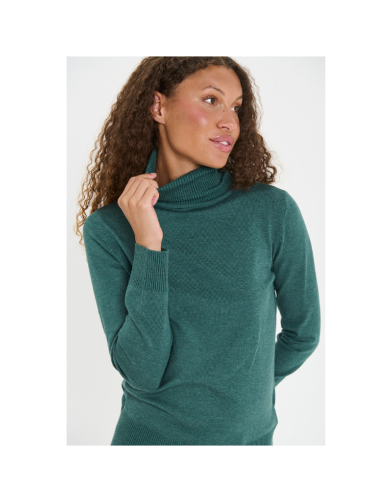 Saint Tropez Mila Turtleneck in June Bug Melange by Saint Tropez