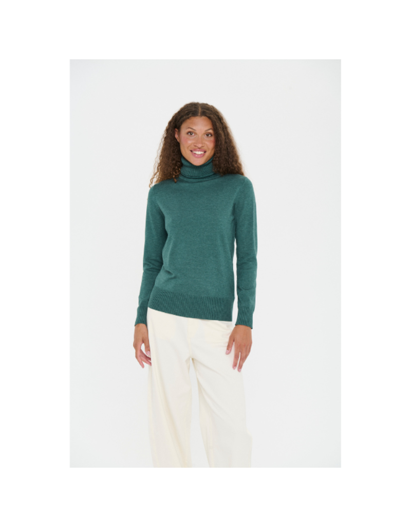 Saint Tropez Mila Turtleneck in June Bug Melange by Saint Tropez