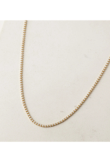 Lover's Tempo Tennis Necklace in Pearl by Lover's Tempo