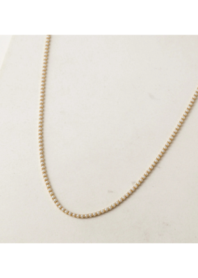 Lover's Tempo Tennis Necklace in Pearl by Lover's Tempo