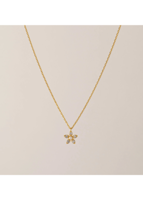 Lover's Tempo Lily Necklace in Clear by Lover's Tempo
