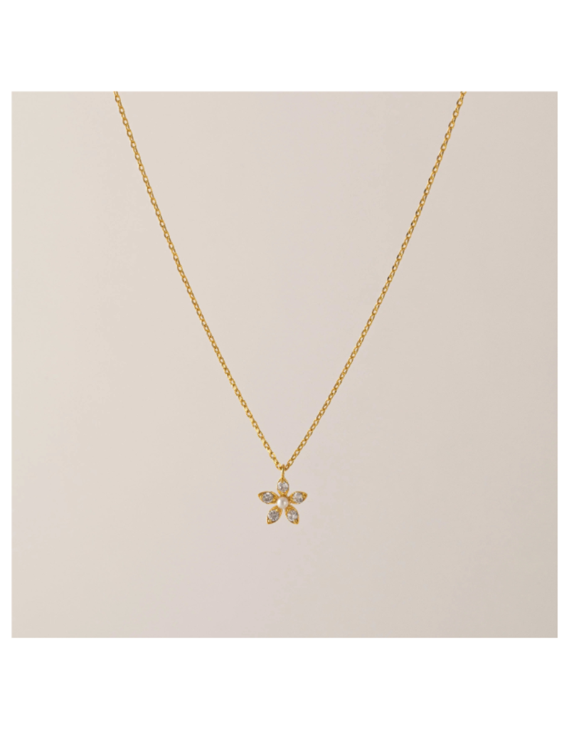 Lover's Tempo Lily Necklace in Clear by Lover's Tempo