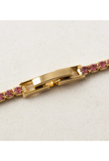 Lover's Tempo Tennis Necklace in Pink by Lover's Tempo