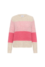 Saint Tropez Mandy Knit Sweater in Wild Rose Melange by Saint Tropez