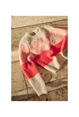 Saint Tropez Mandy Knit Sweater in Wild Rose Melange by Saint Tropez
