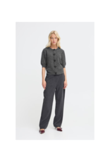 b.young Omea Deco Cardigan in Dark Grey Melange by b.young