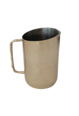 Creative Co-Op Brass Etched Flower Pitcher