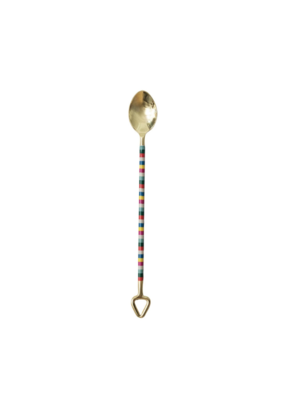 Creative Co-Op Stainless Steel Striped Cocktail Spoon