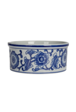 Creative Co-Op Blue & White Pet Bowl Small
