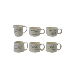 Creative Co-Op Funny Handwritten Mug