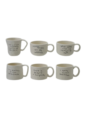 Creative Co-Op Funny Handwritten Mug