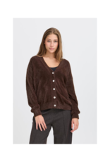 ICHI Brula Cardigan in Coffee Bean by ICHI