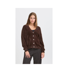 ICHI Brula Cardigan in Coffee Bean by ICHI