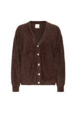 ICHI Brula Cardigan in Coffee Bean by ICHI
