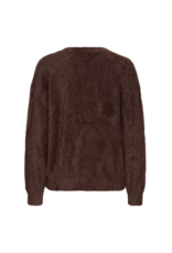 ICHI Brula Cardigan in Coffee Bean by ICHI