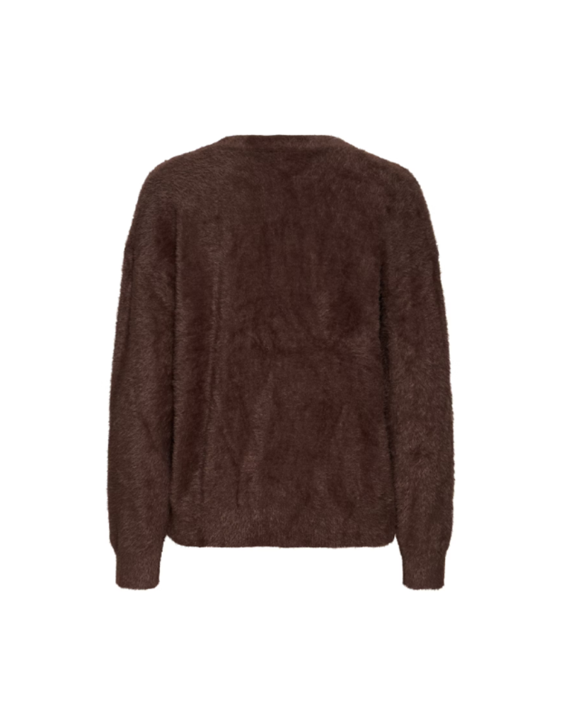 ICHI Brula Cardigan in Coffee Bean by ICHI