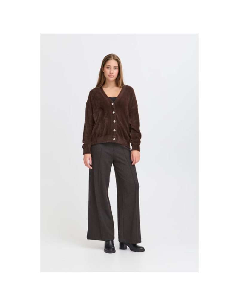 ICHI Brula Cardigan in Coffee Bean by ICHI
