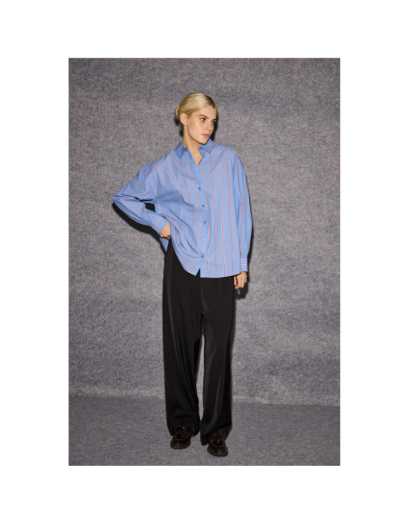 ICHI Sadia Button Shirt in Blue Yonder by ICHI