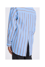 ICHI Sadia Button Shirt in Blue Yonder by ICHI