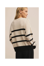 Z Supply Jordane Striped Sweater in Light Oatmeal Heather by Z Supply