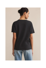 Z Supply Love Boyfriend Tee in Black Sand by Z Supply
