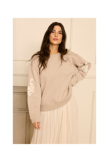 Cream Hella Sweater in String Melange by Cream