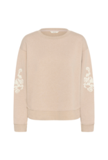 Cream Hella Sweater in String Melange by Cream