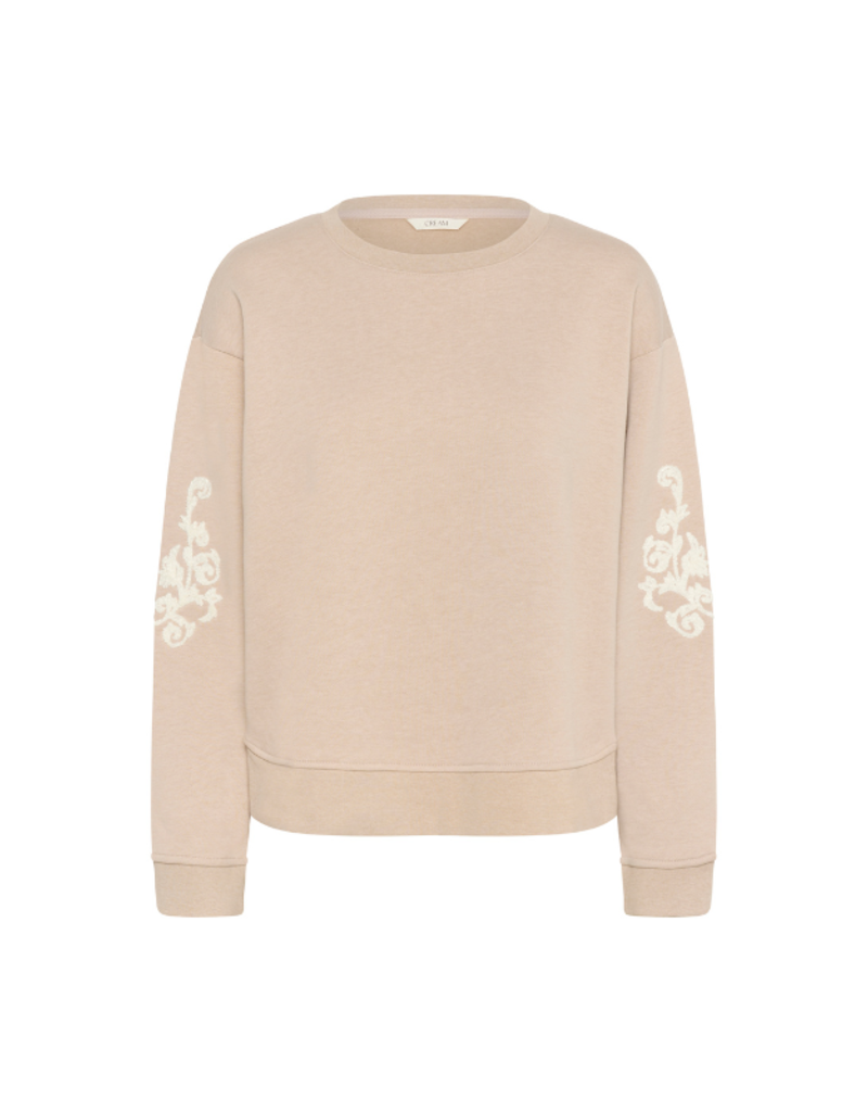 Cream Hella Sweater in String Melange by Cream