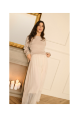 Cream Hella Sweater in String Melange by Cream