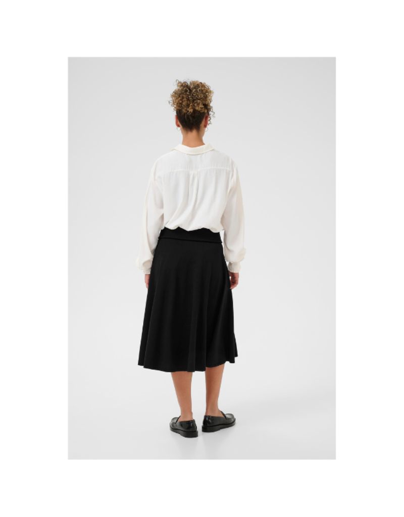 Cream Villea Knit Skirt in Pitch Black by Cream