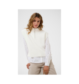 Cream Tannenbaum Knit Slipover in Whisper White by Cream
