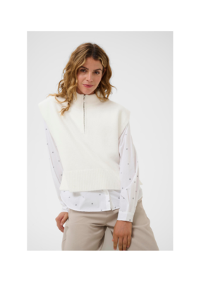 Cream Tannenbaum Knit Slipover in Whisper White by Cream