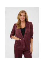 Cream Cocamia Sateen Blazer in Zinfandel by Cream