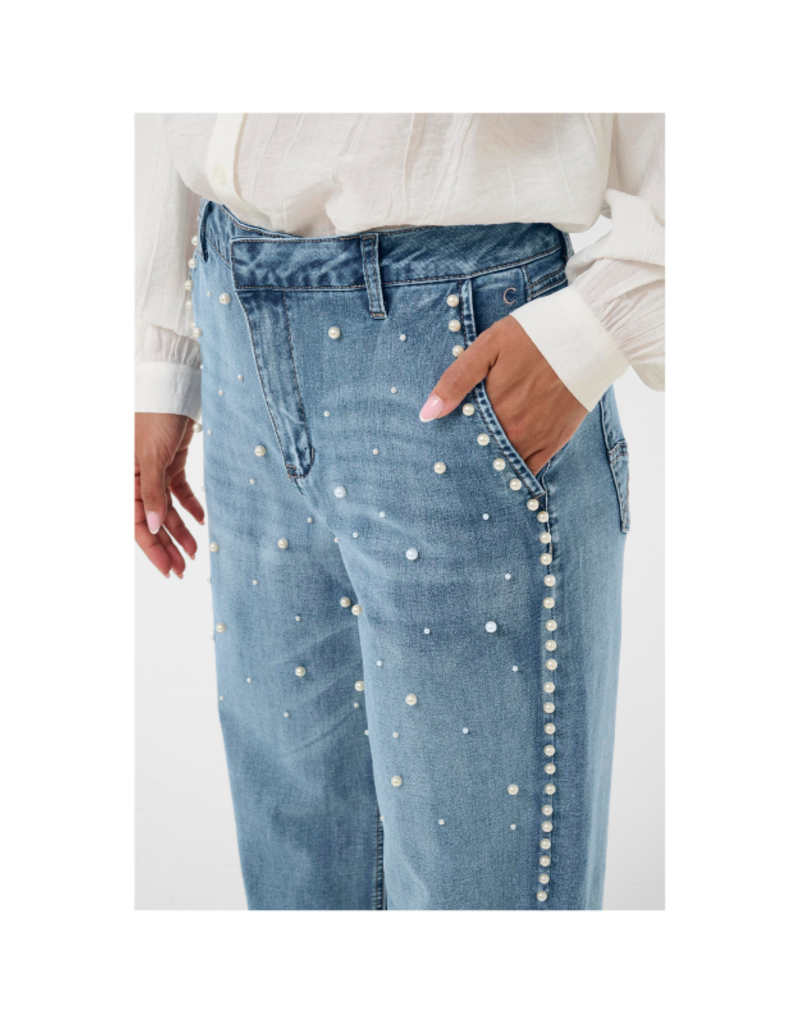 Cream Visti Straight Deco Pant in Miami Light by Cream