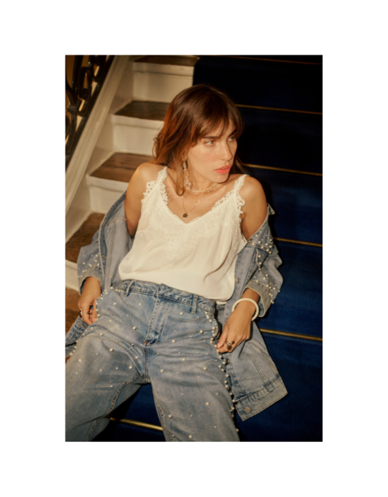 Cream Visti Straight Deco Pant in Miami Light by Cream