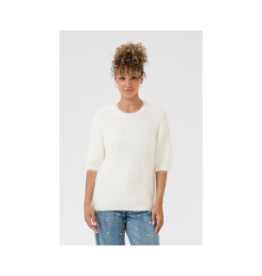 Cream Lini Knit Pullover in Snow White by Cream