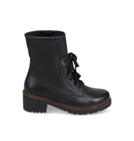 Bueno Nichola High-Calf Lace-up Boot in Black by Bueno