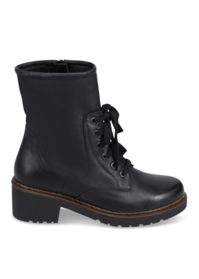 Bueno Nichola High-Calf Lace-up Boot in Black by Bueno