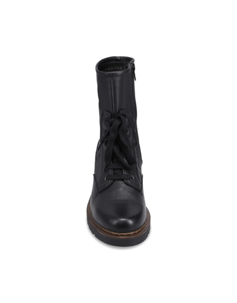 Bueno Nichola High-Calf Lace-up Boot in Black by Bueno