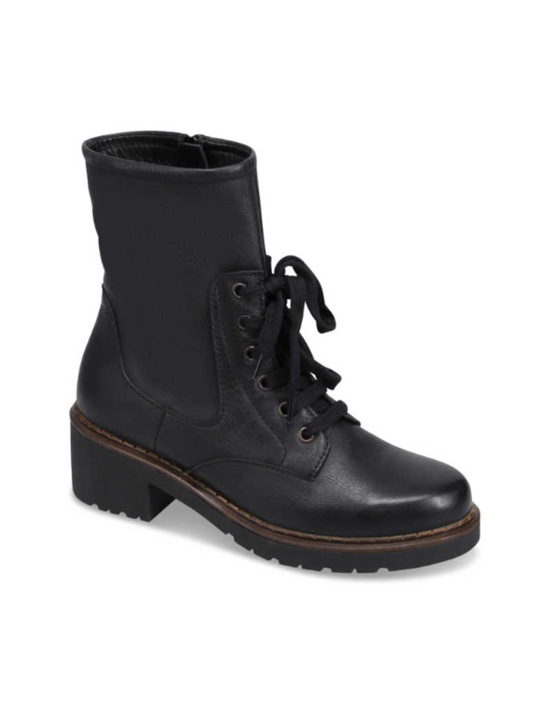 Bueno Nichola High-Calf Lace-up Boot in Black by Bueno