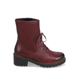 Bueno Nichola High-Calf Lace-up Boot in Merlot by Bueno