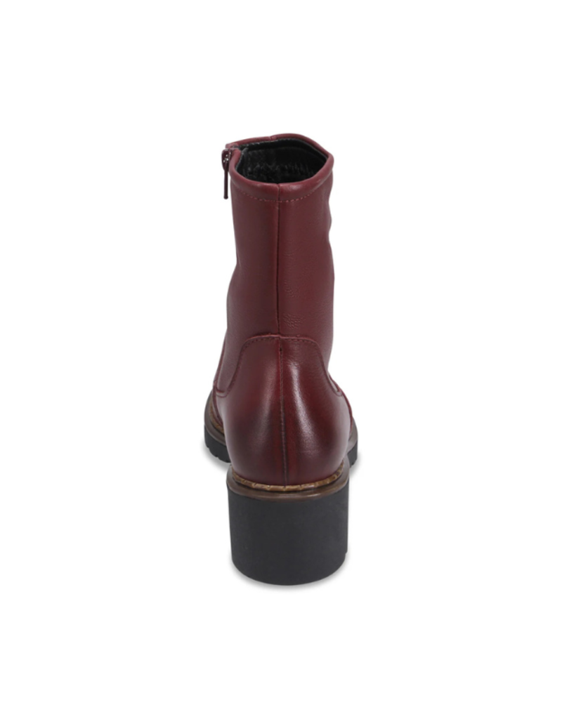 Bueno Nichola High-Calf Lace-up Boot in Merlot by Bueno