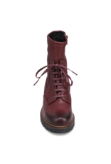 Bueno Nichola High-Calf Lace-up Boot in Merlot by Bueno