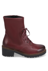 Bueno Nichola High-Calf Lace-up Boot in Merlot by Bueno