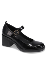 Bueno Reese Maryjane Heels in Black Patent Leather by Bueno