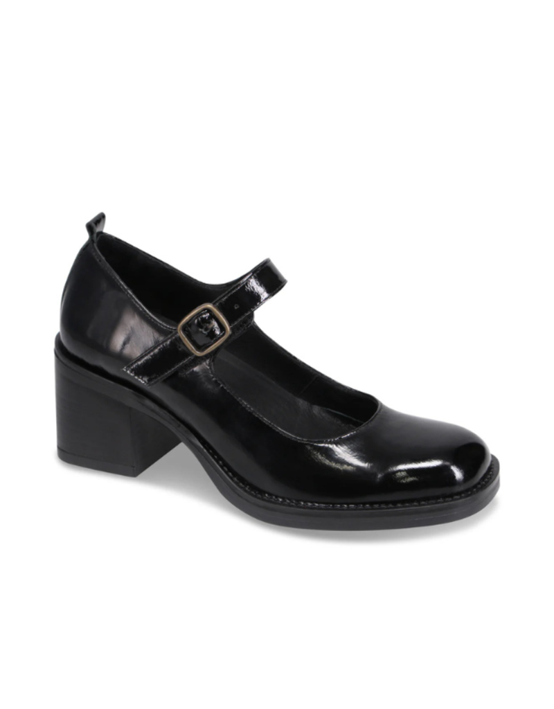 Bueno Reese Maryjane Heels in Black Patent Leather by Bueno