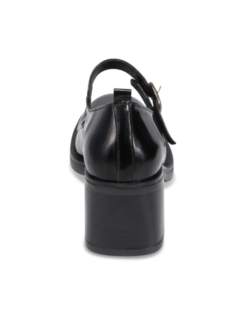 Bueno Reese Maryjane Heels in Black Patent Leather by Bueno