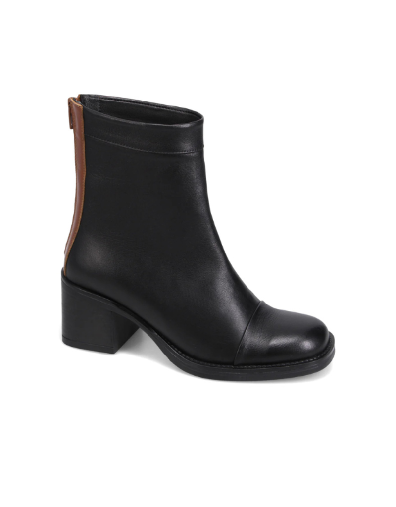Bueno Rina High Calf Boot with Heel in Black Walnut by Bueno