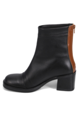 Bueno Rina High Calf Boot with Heel in Black Walnut by Bueno