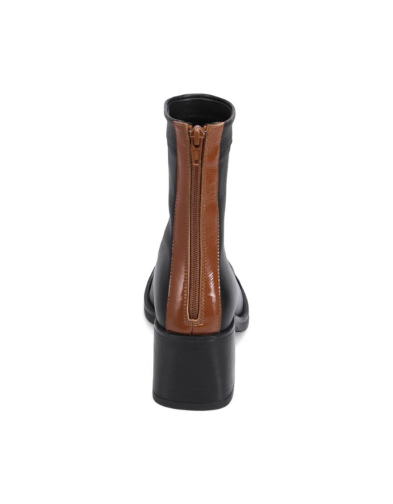 Bueno Rina High Calf Boot with Heel in Black Walnut by Bueno